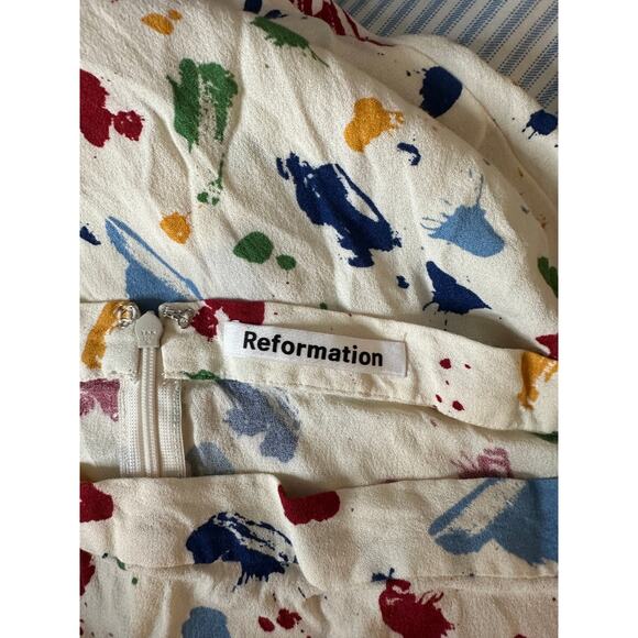 Reformation Bea Midi Skirt in Painted Lady Womans 8 - Picture 12 of 12